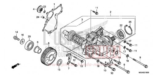 SIDE GEAR CASE VFR1200XE de 2014